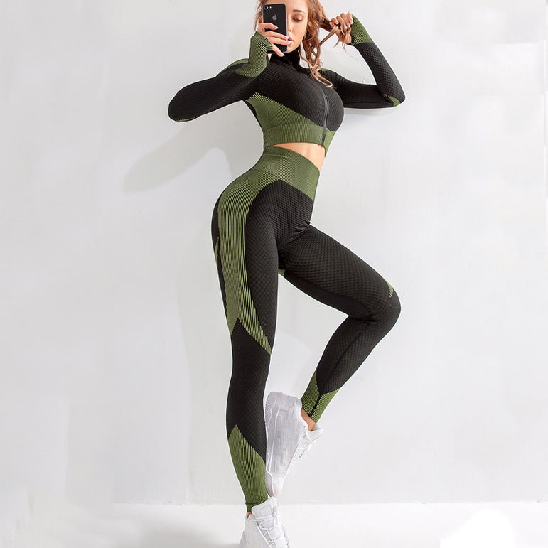 Workout Yoga Sets Female Sport Gym Suit