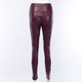 High Waist Pencil Faux Leather Pants Trousers