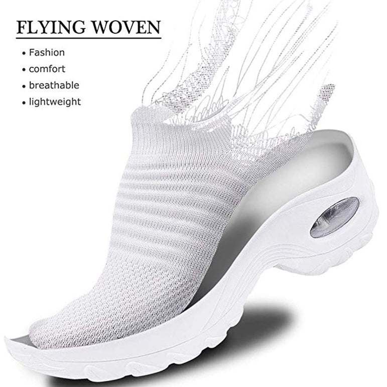 Fashion Breathable Mesh Casual Shoes Platform Sneakers