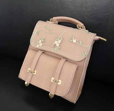 Teenage Girls High Quality Leather Backpack