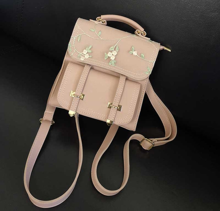 Teenage Girls High Quality Leather Backpack