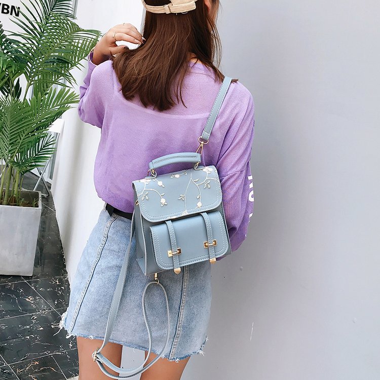Teenage Girls High Quality Leather Backpack
