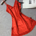 Nightdress Sexy Soft Comfortable Satin Lace mini dress