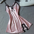 Nightdress Sexy Soft Comfortable Satin Lace mini dress