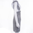 Frill Ruffle Pinafore High Waist Party Mini Dress