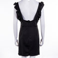 Frill Ruffle Pinafore High Waist Party Mini Dress