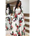 Elegant Spring Autumn Casual Bohmia Flower Maxi Dresses