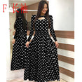 Elegant Spring Autumn Casual Bohmia Flower Maxi Dresses