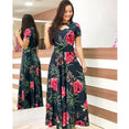 Elegant Spring Autumn Casual Bohmia Flower Maxi Dresses