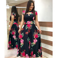 Elegant Spring Autumn Casual Bohmia Flower Maxi Dresses