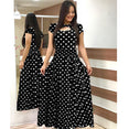 Elegant Spring Autumn Casual Bohmia Flower Maxi Dresses