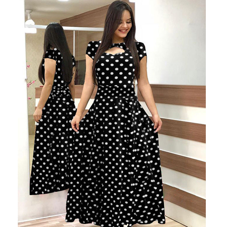 Elegant Spring Autumn Casual Bohmia Flower Maxi Dresses
