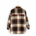 Vintage Women Long Sleeve Woolen Coats