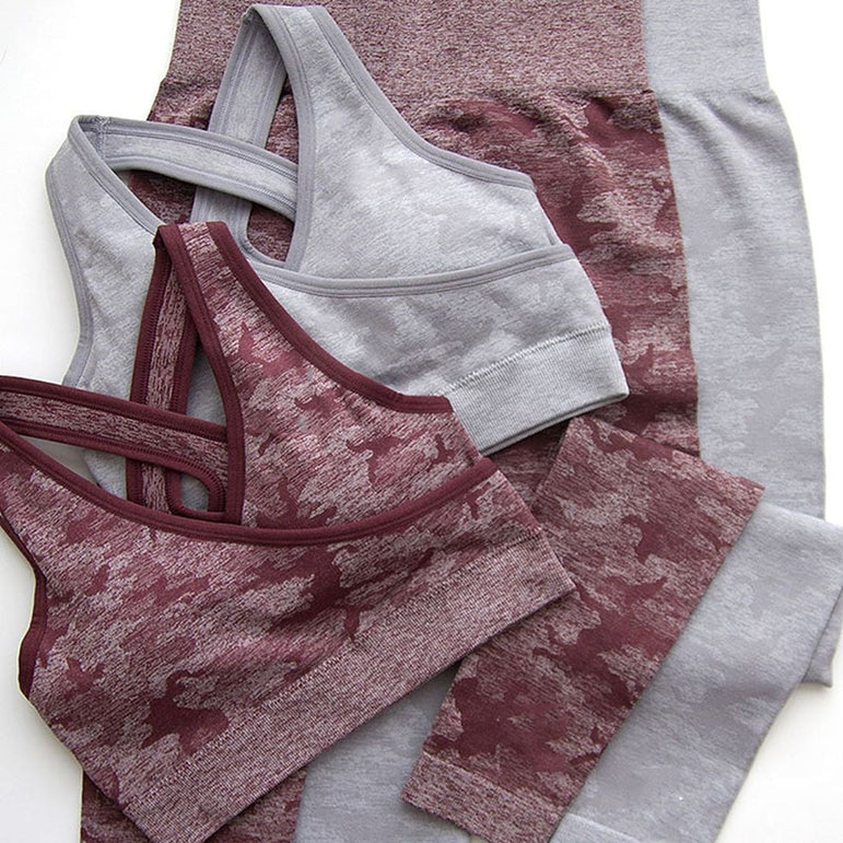 Camouflage Yoga Set Gym Fitness Clothing