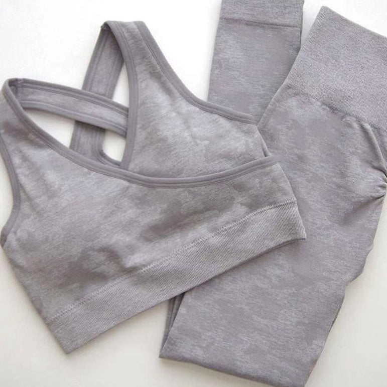 Camouflage Yoga Set Gym Fitness Clothing