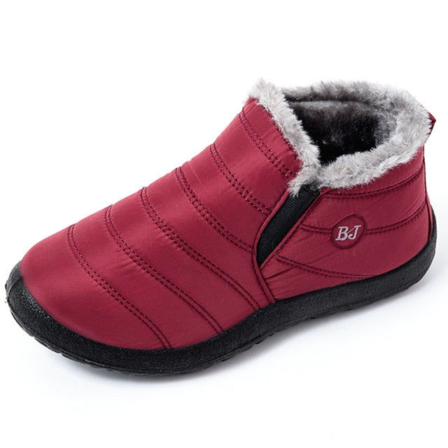 Winter Casual Shoes Women Warm Fur Ankle Sneakers