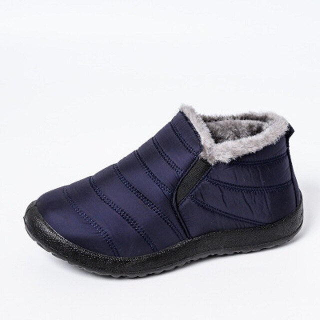 Winter Casual Shoes Women Warm Fur Ankle Sneakers