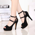 Open toe women pumps female high heels