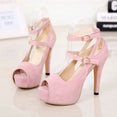 Open toe women pumps female high heels