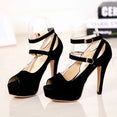 Open toe women pumps female high heels
