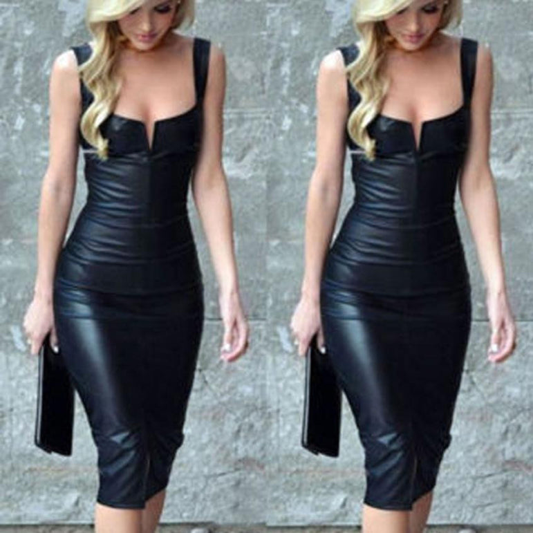 Bandage Bodycon Pencil Sleeveless Dress