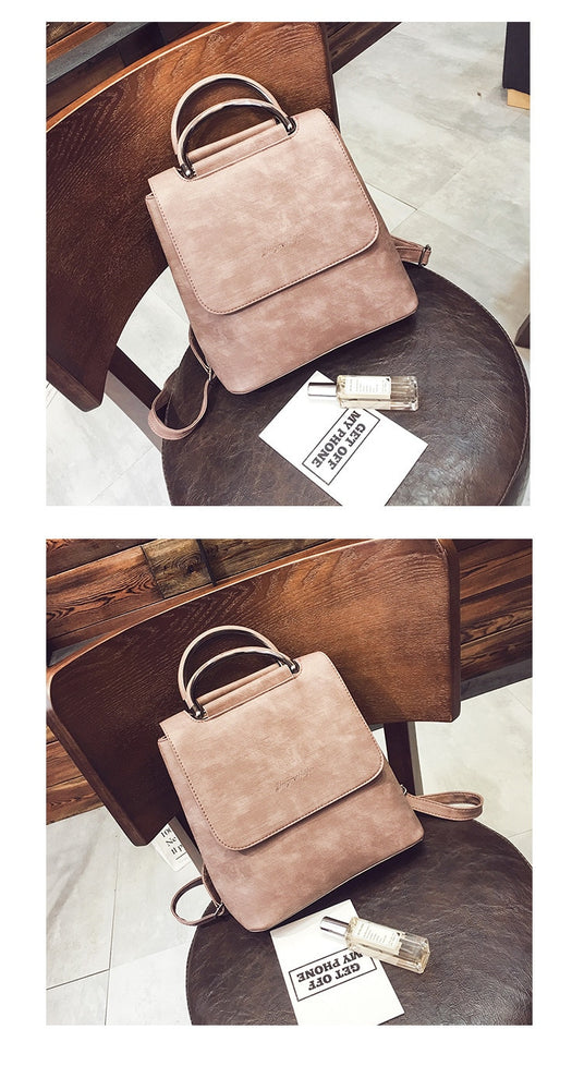 Pu Leather Travel Shoulder Bags For Teenager Girls