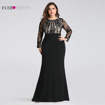 Plus Size Evening Pretty Elegant Mermaid Lace Dress