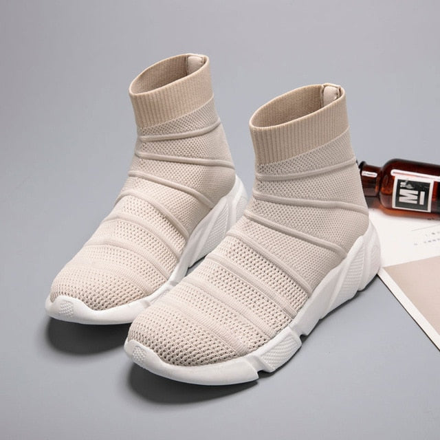 Breathable Ankle Boot Women Socks Shoes Female Sneakers