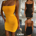 Bandage Hollow Out Sleeveless Backless Club Dress