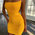 Bandage Hollow Out Sleeveless Backless Club Dress