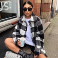 Vintage Women Elegant Plaid Jackets