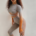 Long Sleeve Top High Waist Belly Suit