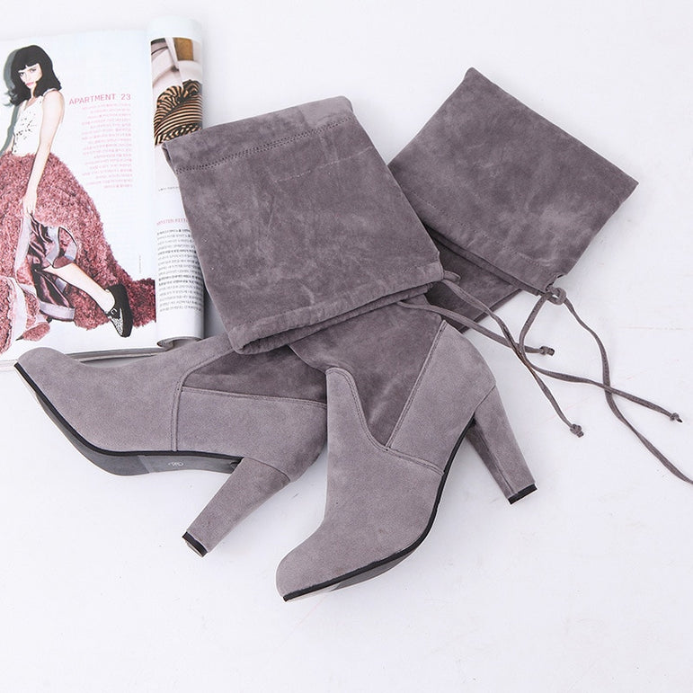 Faux Slim Boots Sexy Over The Knee Thigh High Boots