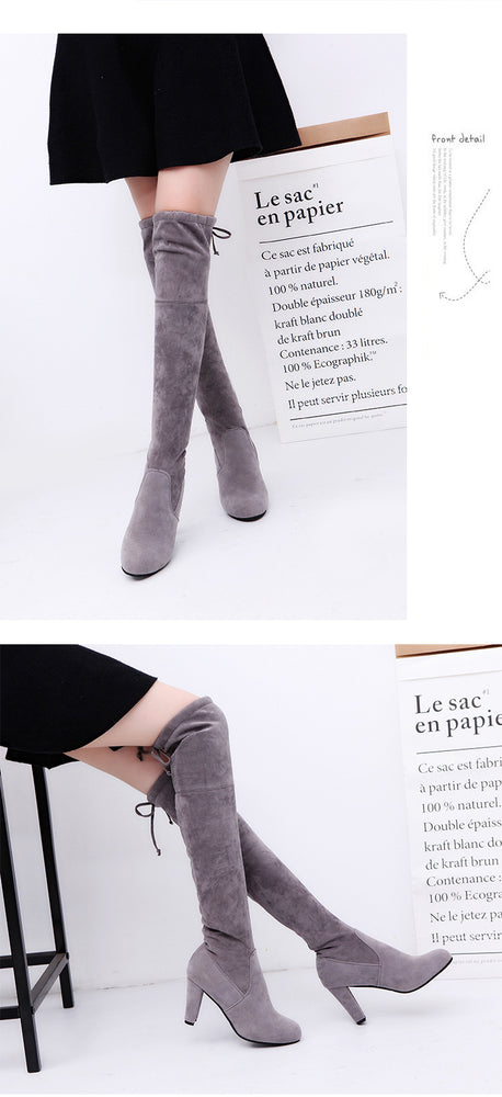Faux Slim Boots Sexy Over The Knee Thigh High Boots