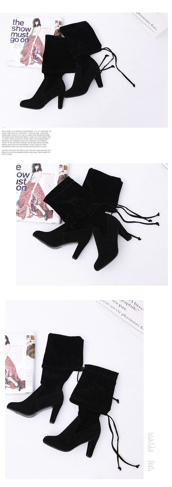 Faux Slim Boots Sexy Over The Knee Thigh High Boots