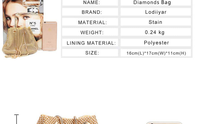 Diamonds Rhinestone Shoulder Bags