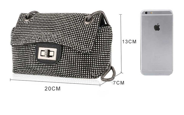 Diamonds Rhinestone Shoulder Bags