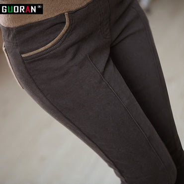 Winter Warm Women Stretch Elastic Pencil Pants