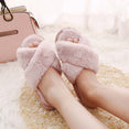 Winter Women House Faux Fur Fashion Slippers