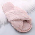 Winter Women House Faux Fur Fashion Slippers