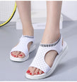 Toe Wedges Women Summer Breathable Knitting Sandals