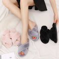 Winter Women House Faux Fur Fashion Slippers