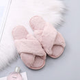 Winter Women House Faux Fur Fashion Slippers