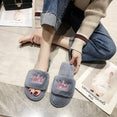 Winter Women House Faux Fur Fashion Slippers