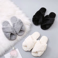 Winter Women House Faux Fur Fashion Slippers