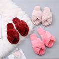 Winter Women House Faux Fur Fashion Slippers