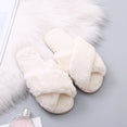 Winter Women House Faux Fur Fashion Slippers