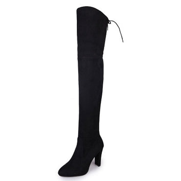 Sexy Party Fashion Leather Over Knee Heels Boots
