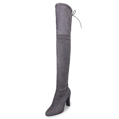 Sexy Party Fashion Leather Over Knee Heels Boots