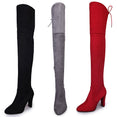 Sexy Party Fashion Leather Over Knee Heels Boots
